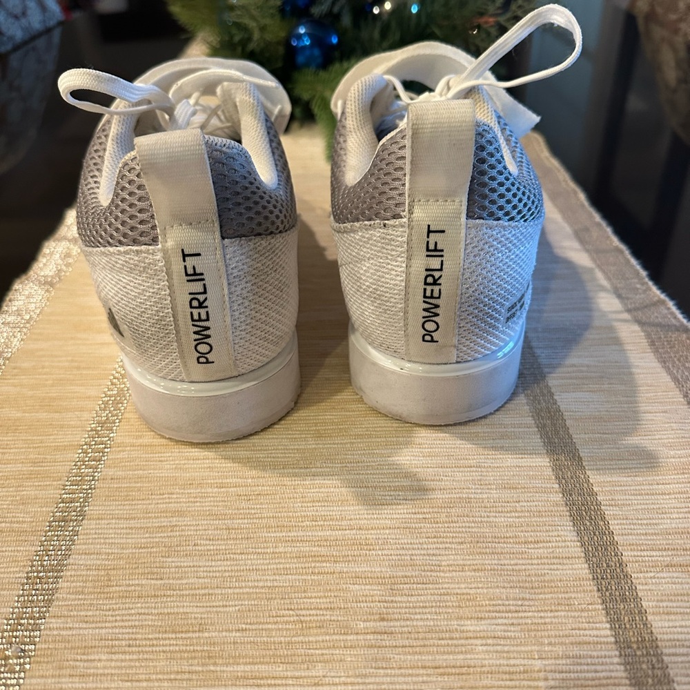 Adidas  Powerlift Weightlifting Shoes White/Black- Size 10.5 - Picture 4 of 9